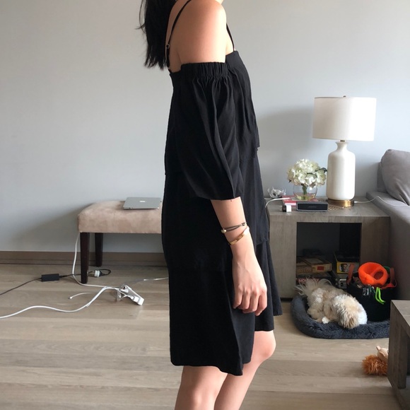Editor’s Market Black Linen Dress Medium - Picture 2 of 3